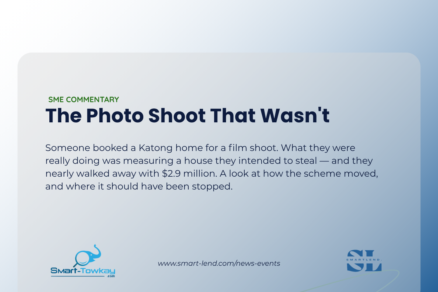 Singapore Property Loan Fraud Case: The Photo Shoot That Wasn't